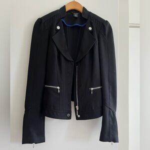 White House Black Market Black Women's blazer with Silver Accents